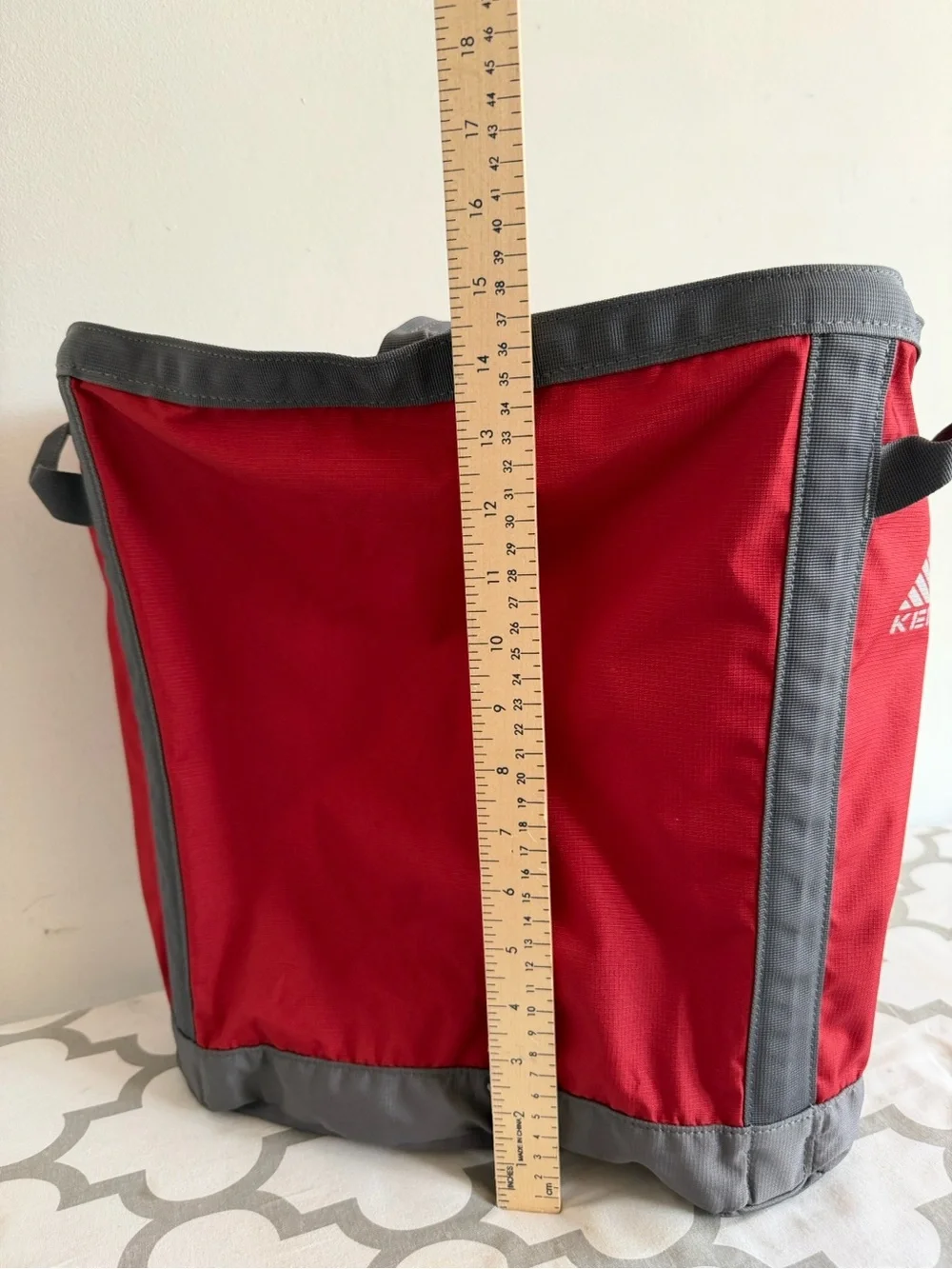 Kelty Red and Gray Men’s Gear Tote
